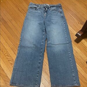 Zara cropped ankle wide leg pants . Size 6